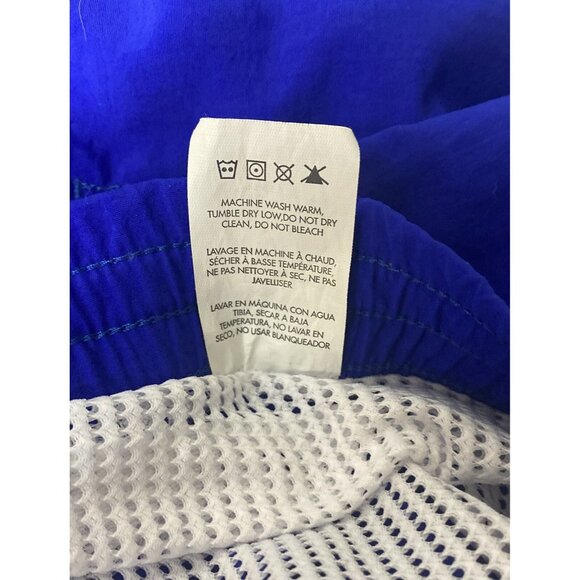 TYR Men's Swimsuit Swim Trunks XXL Blue Polyester Mesh Lined Drawstring Pockets - Picture 4 of 10